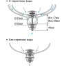 Донный клапан для раковины с переливом и без FRAP F62-4